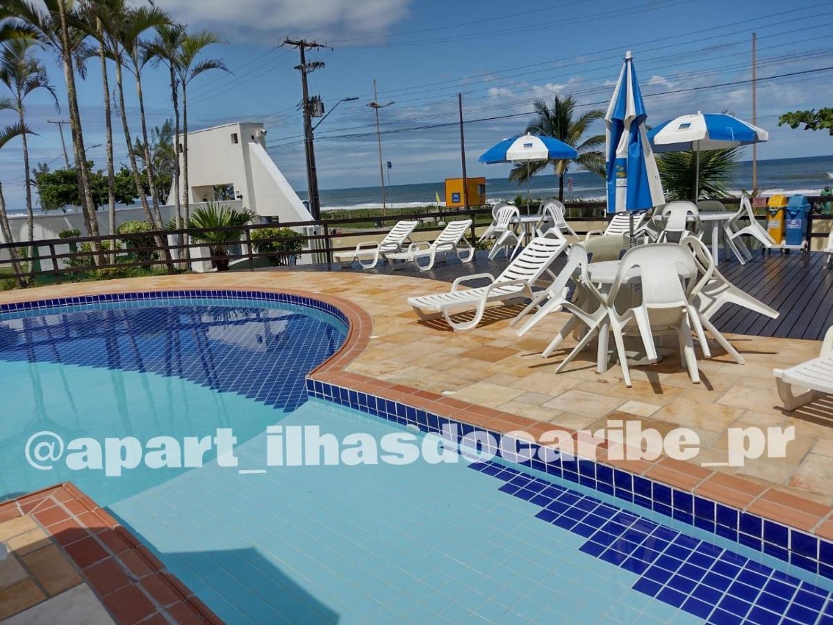 Apto Cond Ilhas Do Caribe - Pr - Beira Mar Matinhos Esterno foto