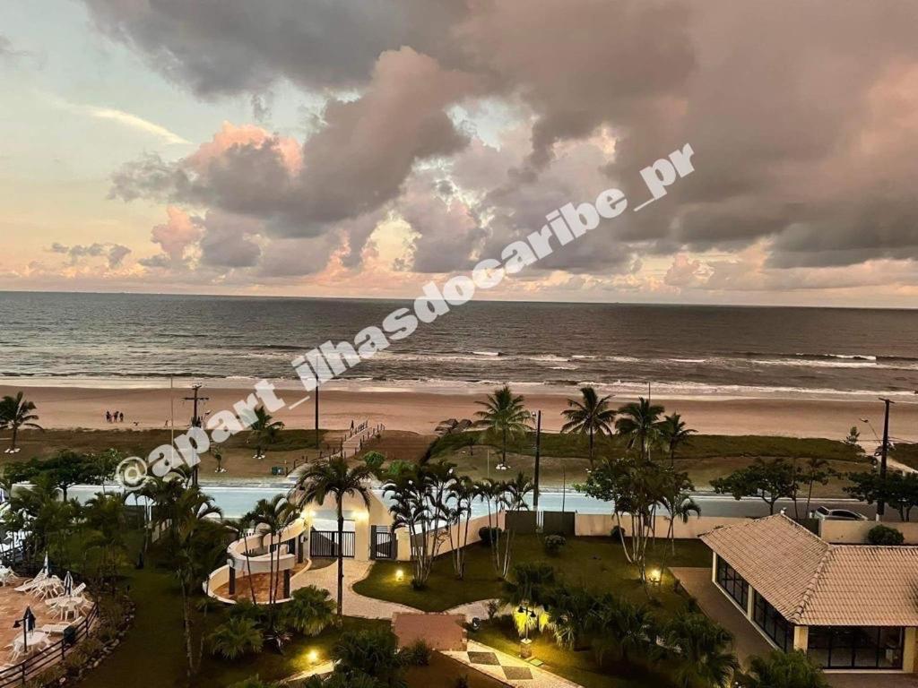 Apto Cond Ilhas Do Caribe - Pr - Beira Mar Matinhos Esterno foto