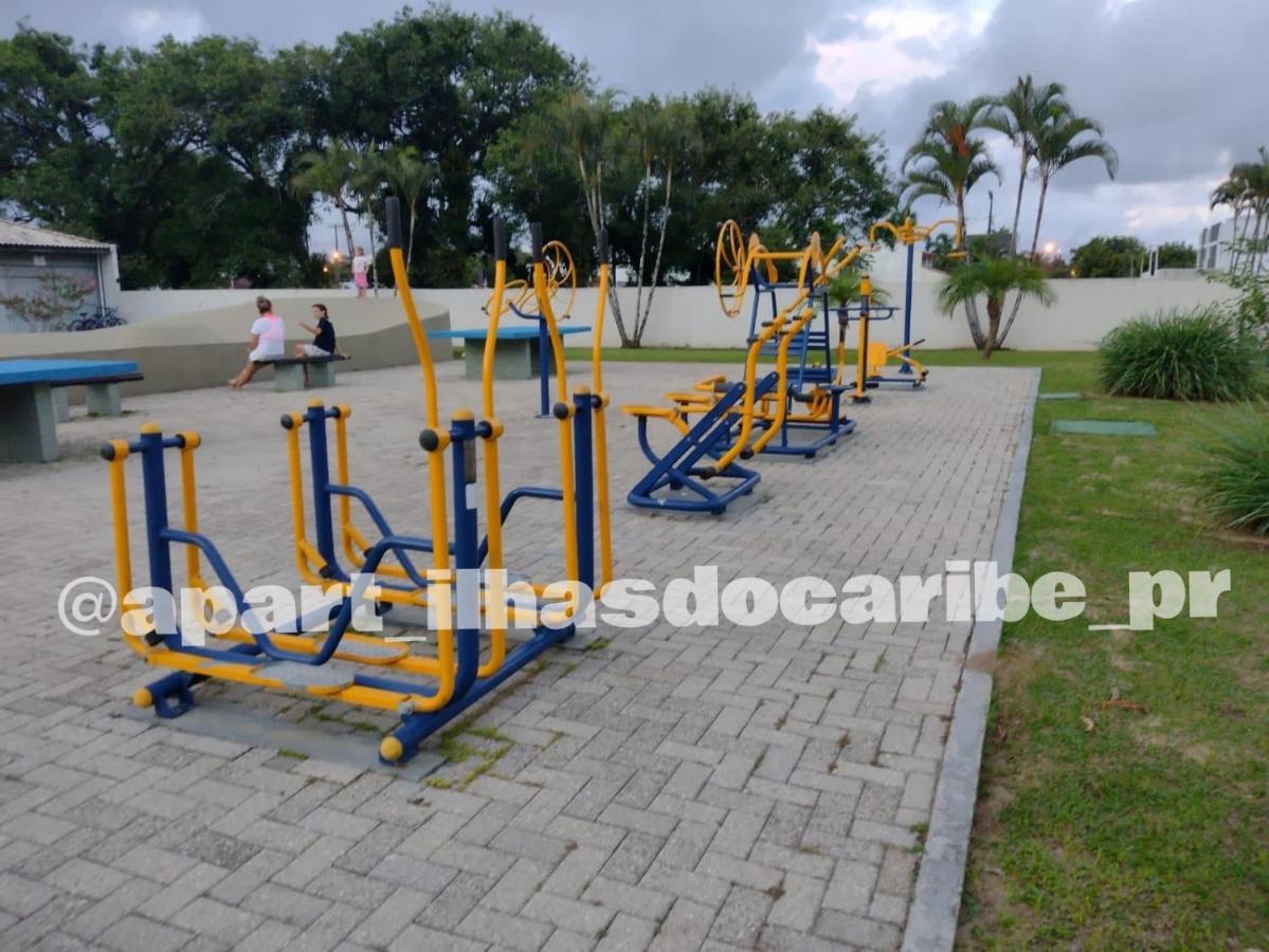 Apto Cond Ilhas Do Caribe - Pr - Beira Mar Matinhos Esterno foto