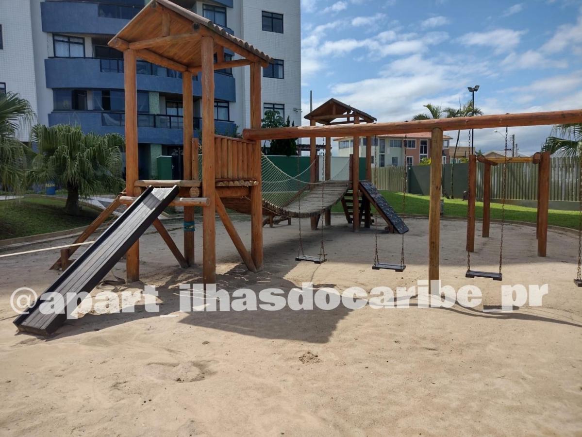 Apto Cond Ilhas Do Caribe - Pr - Beira Mar Matinhos Esterno foto